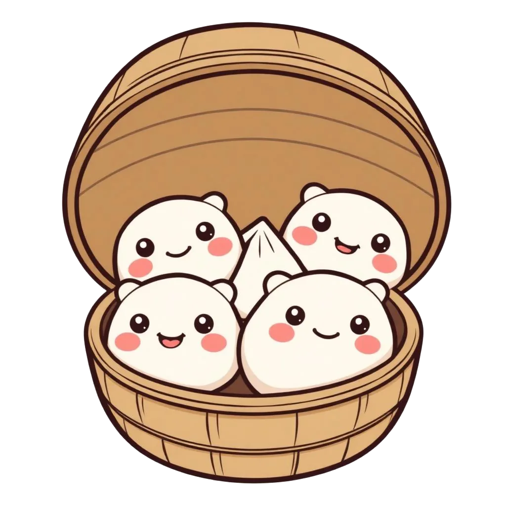Dessin kawaii des Dumpling Squishies, squishies nourriture de Charlie Squishy Dessin kawaii des Dumpling Squishies, squishies nourriture de Charlie Squishy